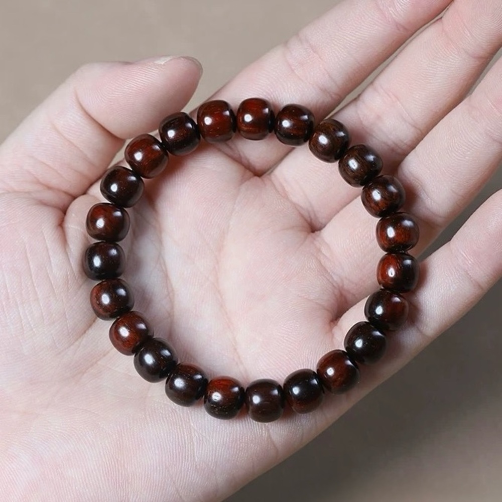 Premium Red Sandalwood Bead Bracelet